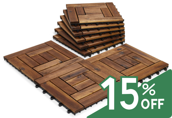 10-Slat Hardwood 15% Discount