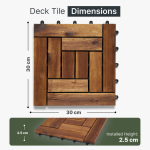 10-Slat Dimensions